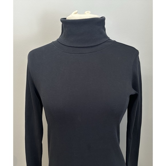 Peruvian Connection Womens Dress XS Black Turtleneck Maxi Goth Witchy - Picture 2 of 7